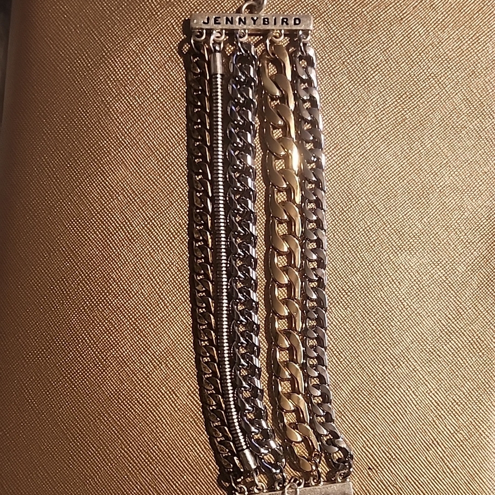 Jenny Bird Silver Multi-Chain Bracelet